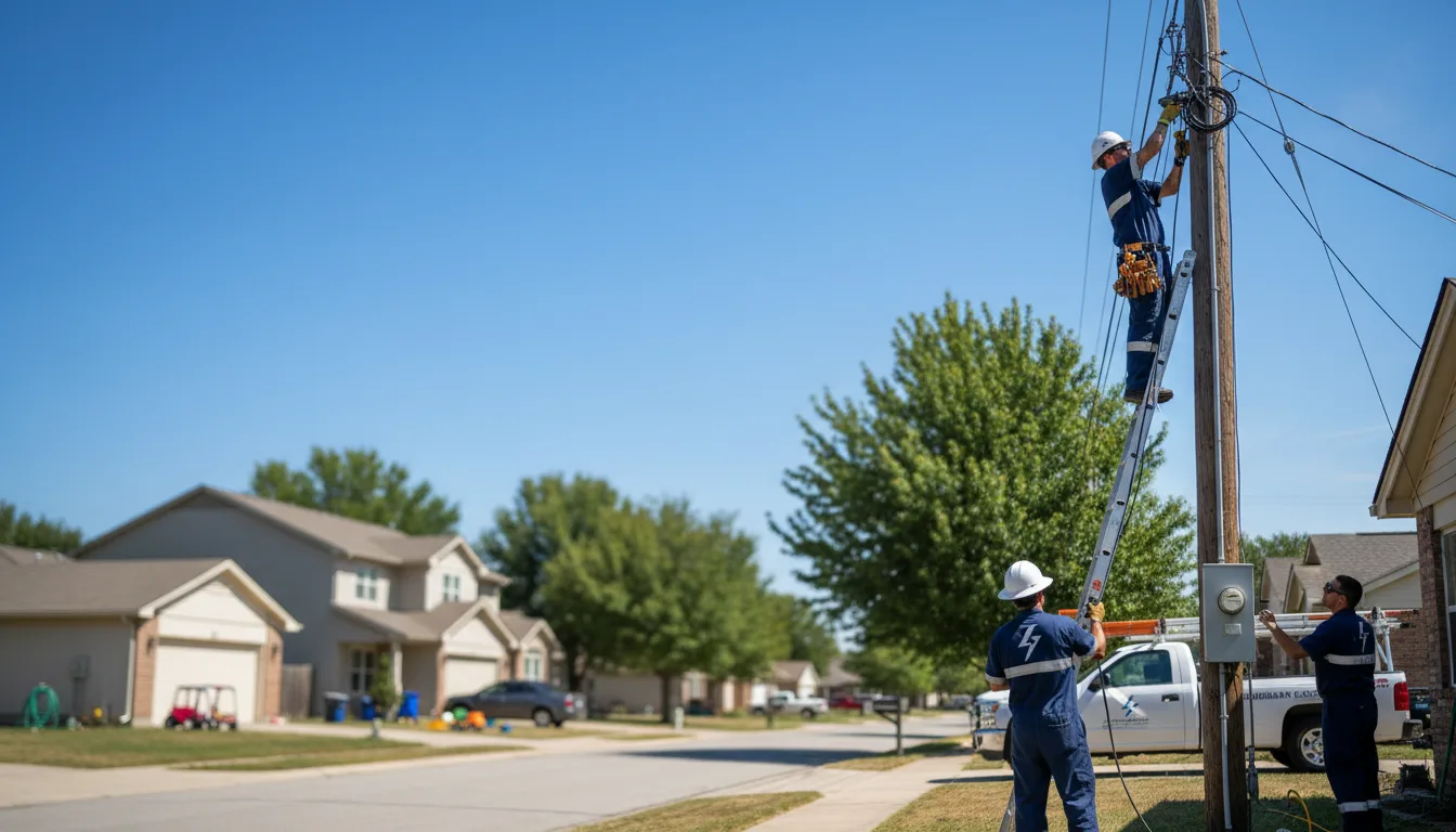 Residential electrician providing installation services in Curlew, WA